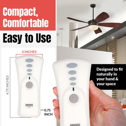 Anderic 99119 Replacement Ceiling Fan Remote Control for Hunter 99119