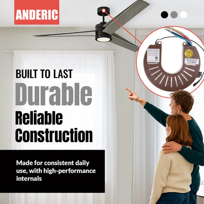 Anderic RH786R Replacement Ceiling Fan Receiver for Casablanca Stealth, Panama, Holliston | RH-786R, 7861LM-09