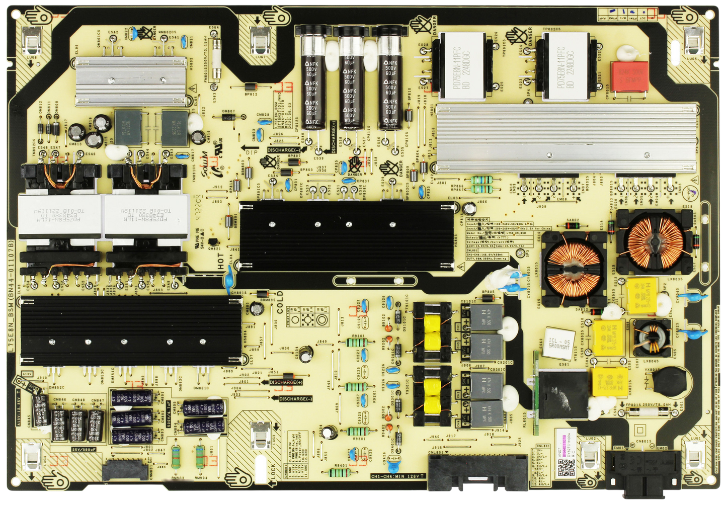 Samsung BN44-01107B Power Supply / LED Board for QN75Q70CAFXZA