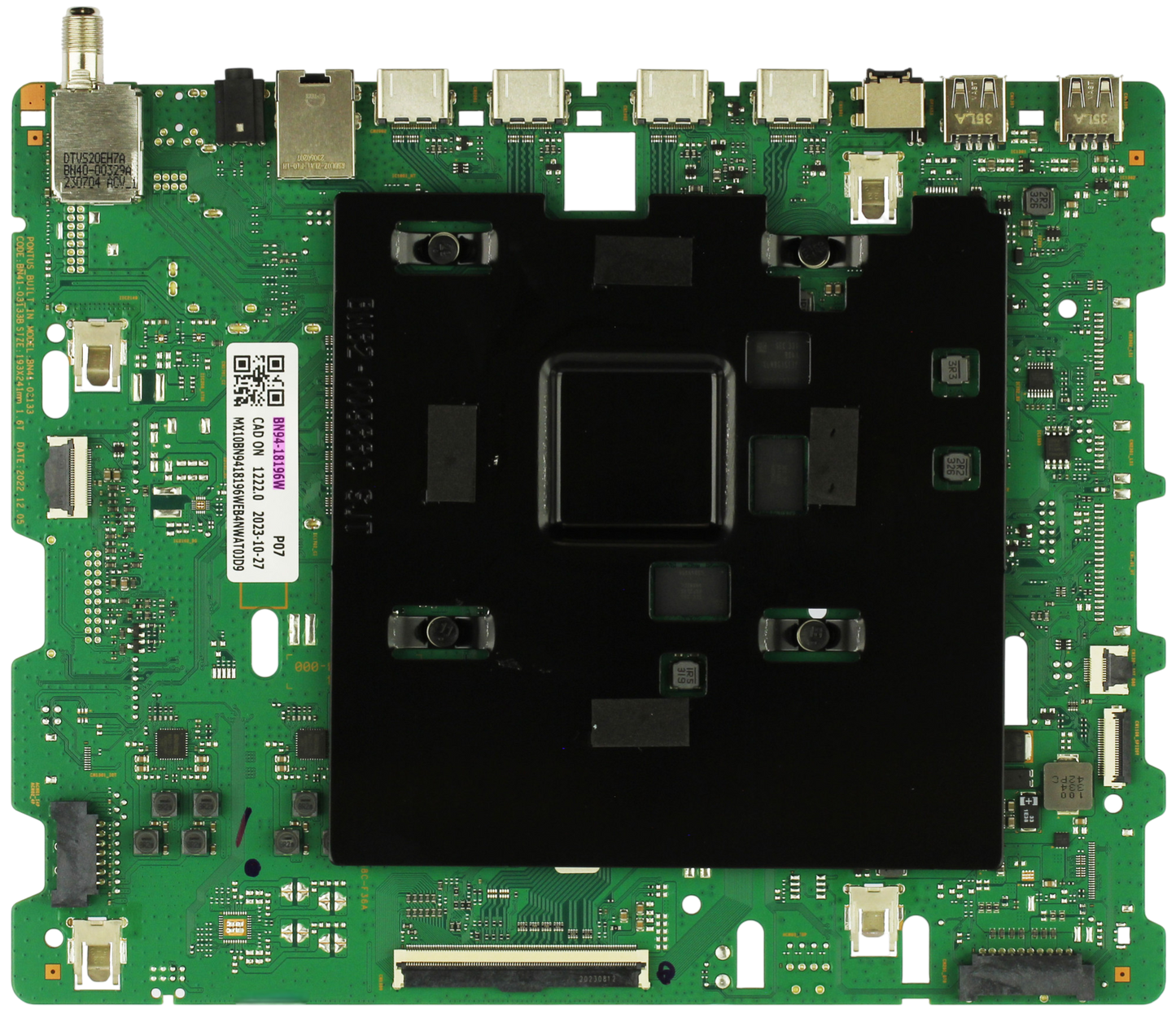 BN94-18196W Samsung Main Board, BN97-20797S, BN41-03133B, QN75Q80CAF, QN75Q80CAFXZA