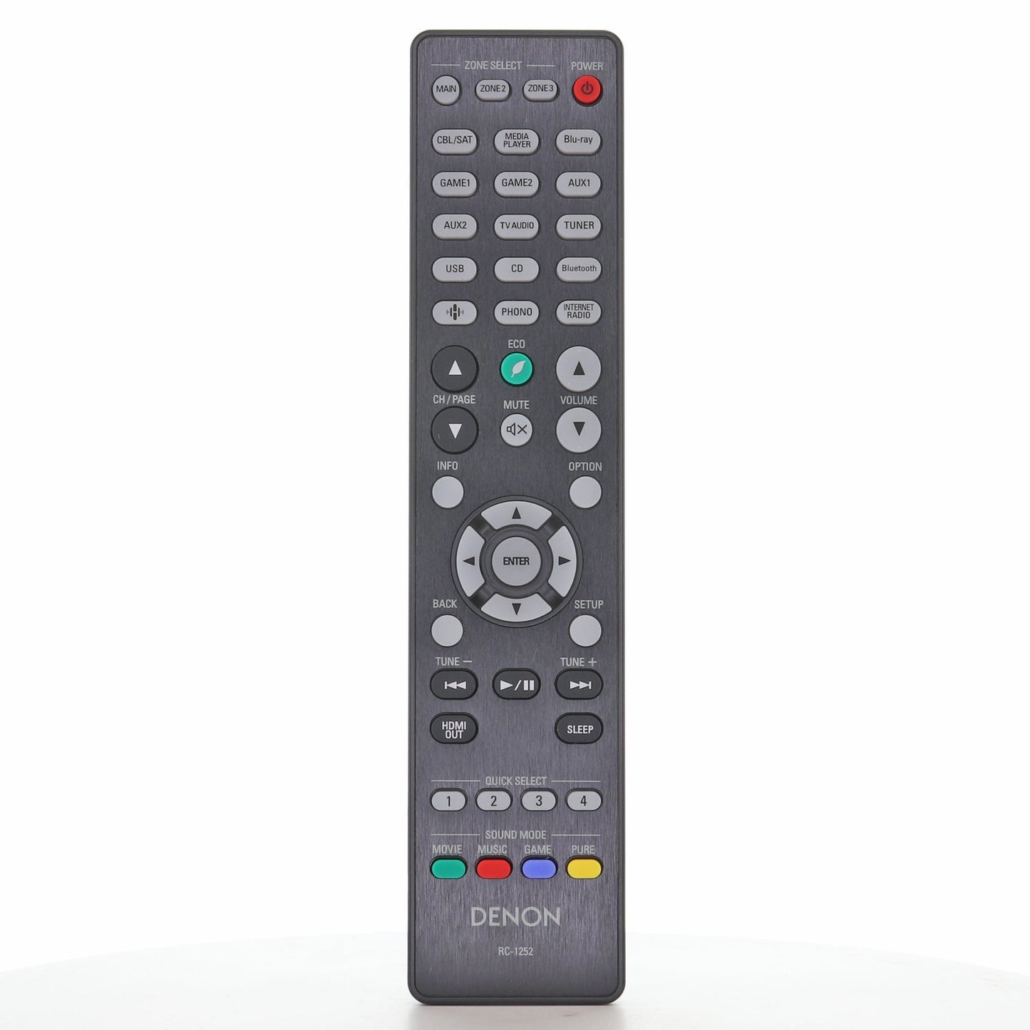 Denon RC-1252 A/V Receiver Remote Control | AVRX4800H - 30701029200AD