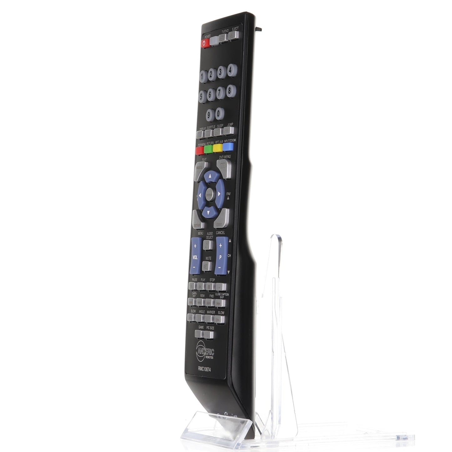 Anderic TV/DVD Remote Control for Toshiba SE-R0305, DC-LWB1, and others - RMC10674