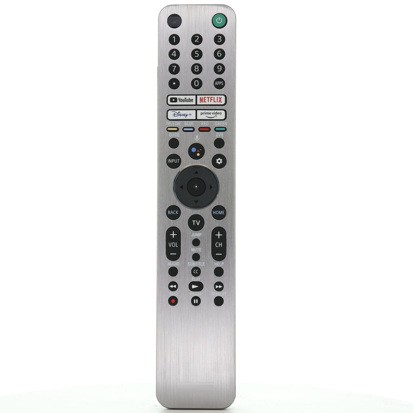 Sony RMF-TX621U Backlit Smart TV Remote Control with Voice | YouTube, Netflix, Disney+, Prime Video | Metal Front -  1-009-947-12