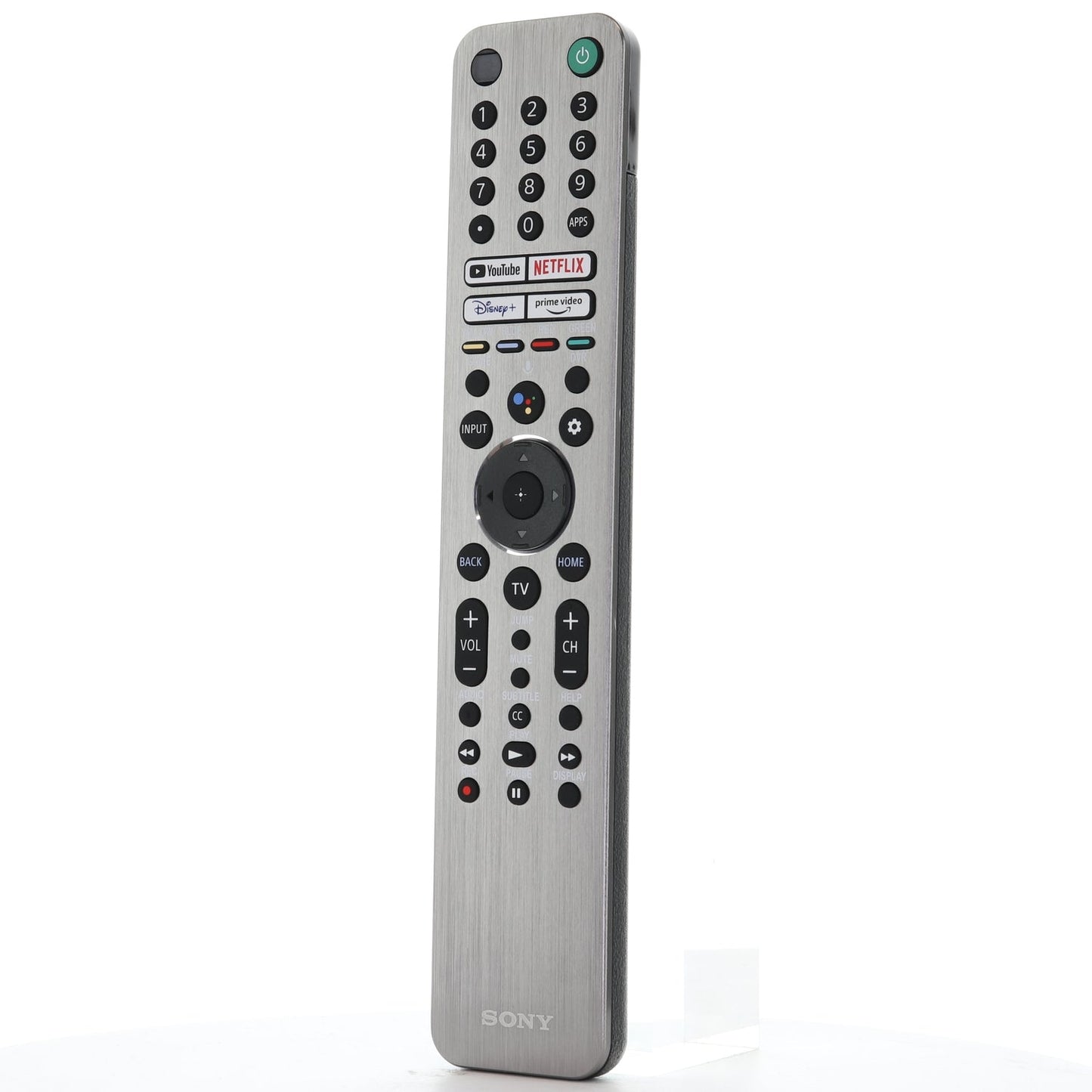 Sony RMF-TX621U Backlit Smart TV Remote Control with Voice | YouTube, Netflix, Disney+, Prime Video | Metal Front -  1-009-947-12