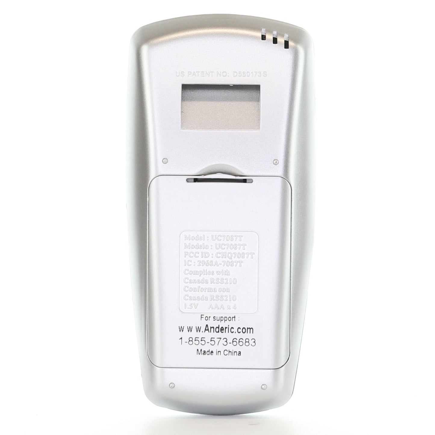 Anderic RR7087TR Replacement Thermostatic Ceiling Fan Remote Control with Reverse Key - CHQ7087T