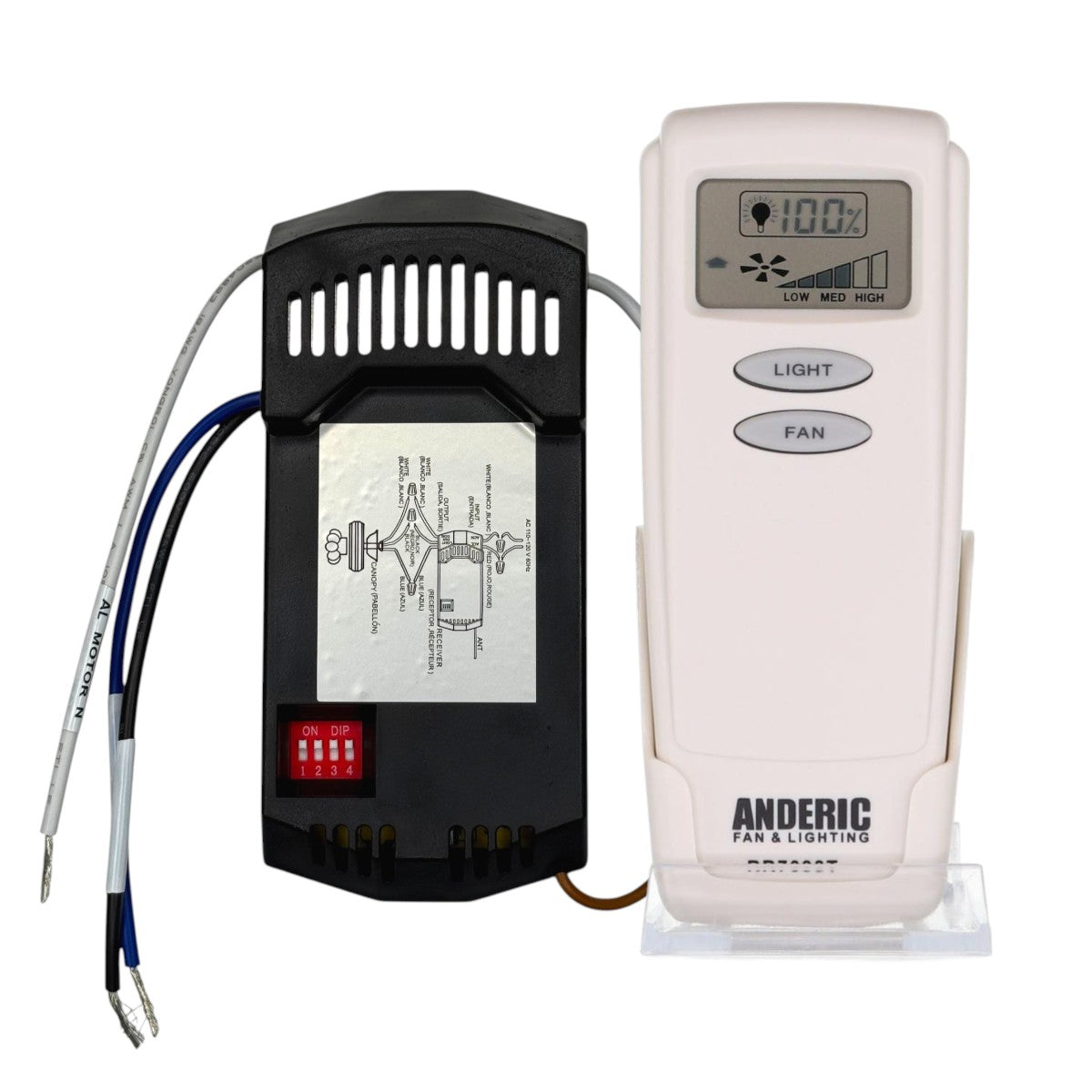 Substitute for Harbor Breeze KUJCE9201 Ceiling Fan Remote Control [RR7099TKIT]
