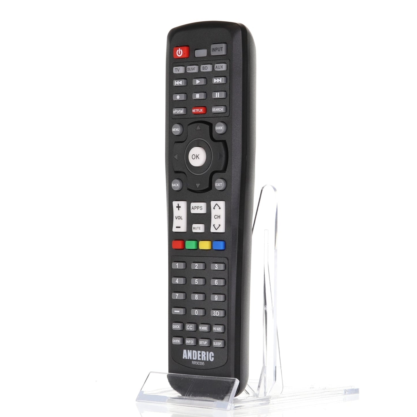Anderic RR90395 Repalcement Smart TV Remote Control for Toshiba CT-90395 and Others