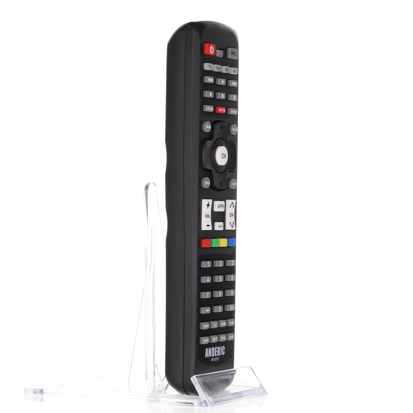 Anderic RR90395 Repalcement Smart TV Remote Control for Toshiba CT-90395 and Others