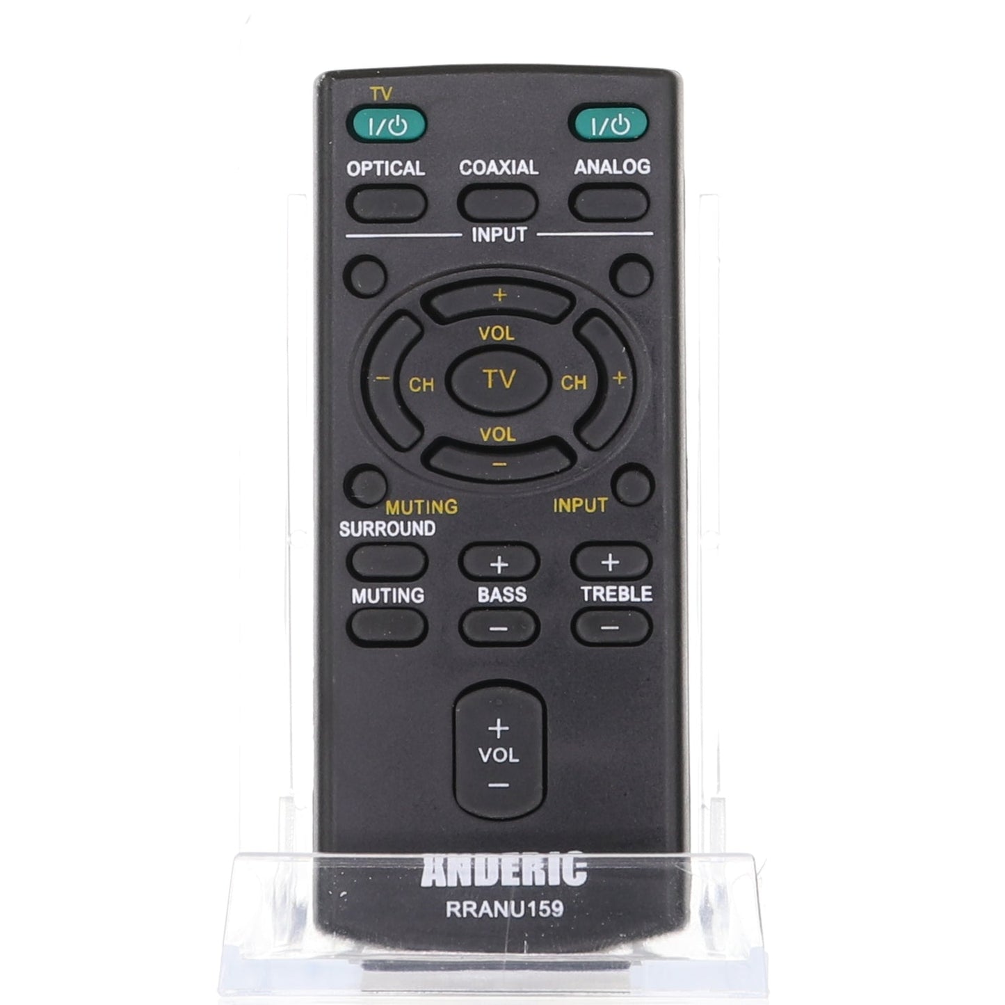 Anderic RRANU159 Replacement Remote Control for Sony Sound Bar RM-ANU159, RM-ANU160, RMT-AH101U, RMT-AH101U, RM-ANU191, and Others