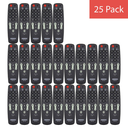 Anderic RRH100 2-Device Universal Remote Control for Hospitality TVs and Cable/Satellite/STB Boxes with Learning