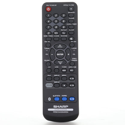 Sharp RRMCGA335AWSA Micro Audio System Remote Control - RRMCGA335AWSA