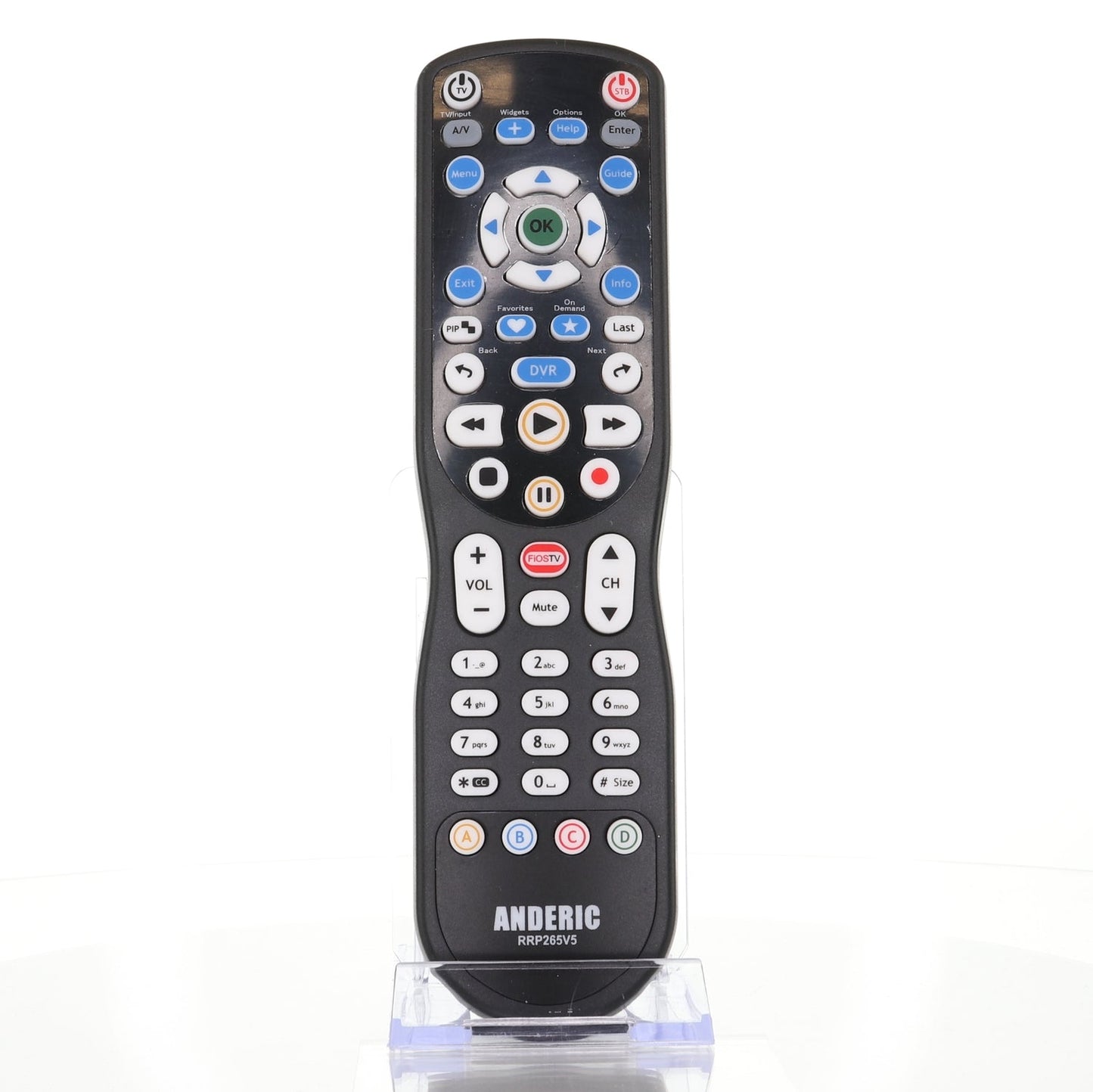 Anderic RRP265V5 Replacement 2-Device Universal Remote Control for Verizon FiOS Cable - P265v5