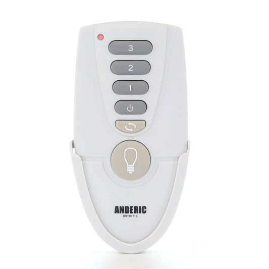 Anderic RRTR171B Replacement Ceiling Fan Remote Control for TR171B, KUJCE10205 - White