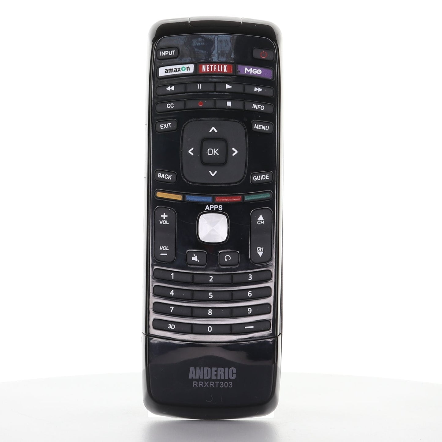 Anderic RRXRT303 Replacement Smart TV Remote Control with QWERTY Keyboard for Vizio
