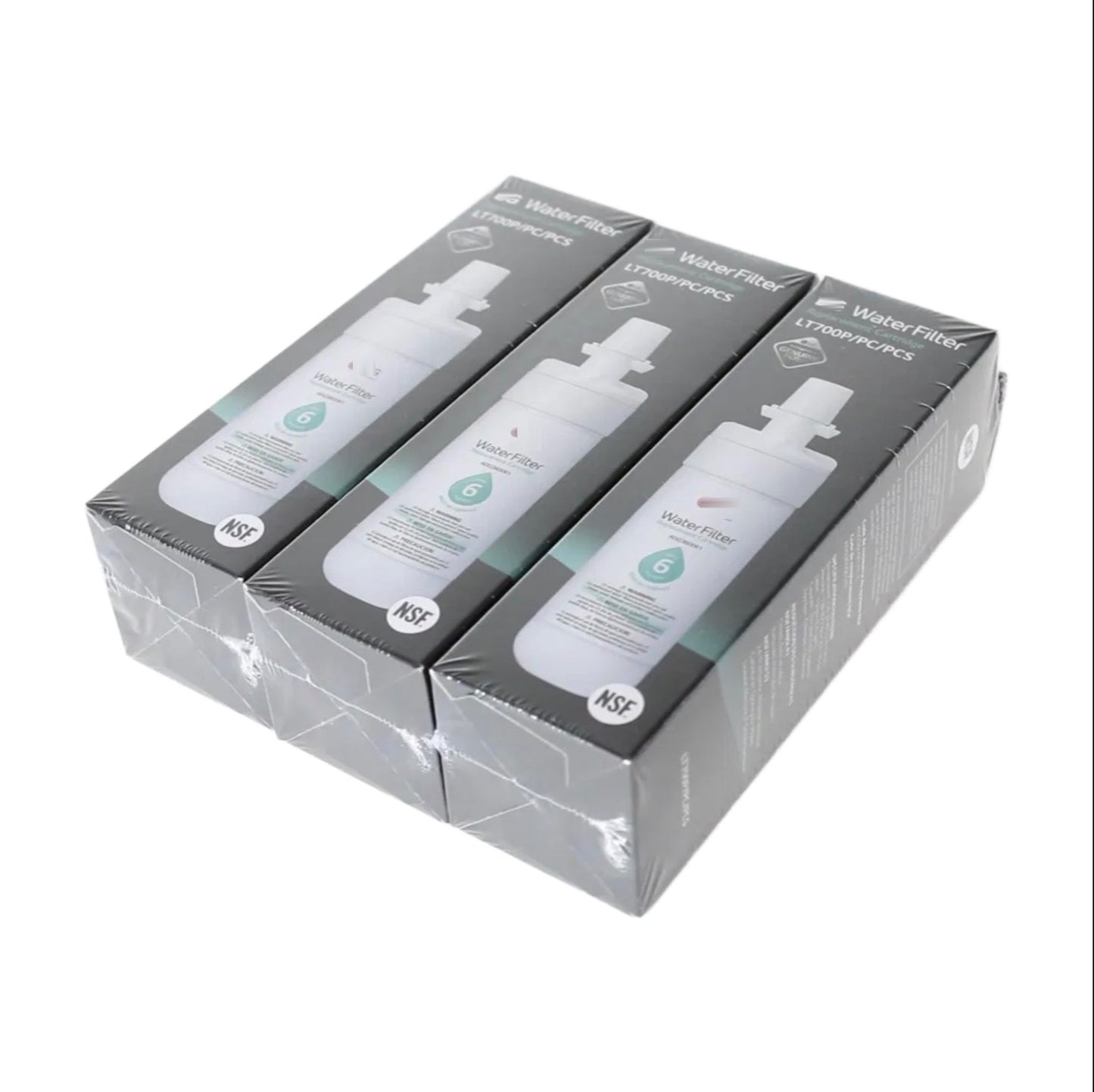 [3 Pack] LG ADQ75795103 LT700P Refrigerator Water Filters