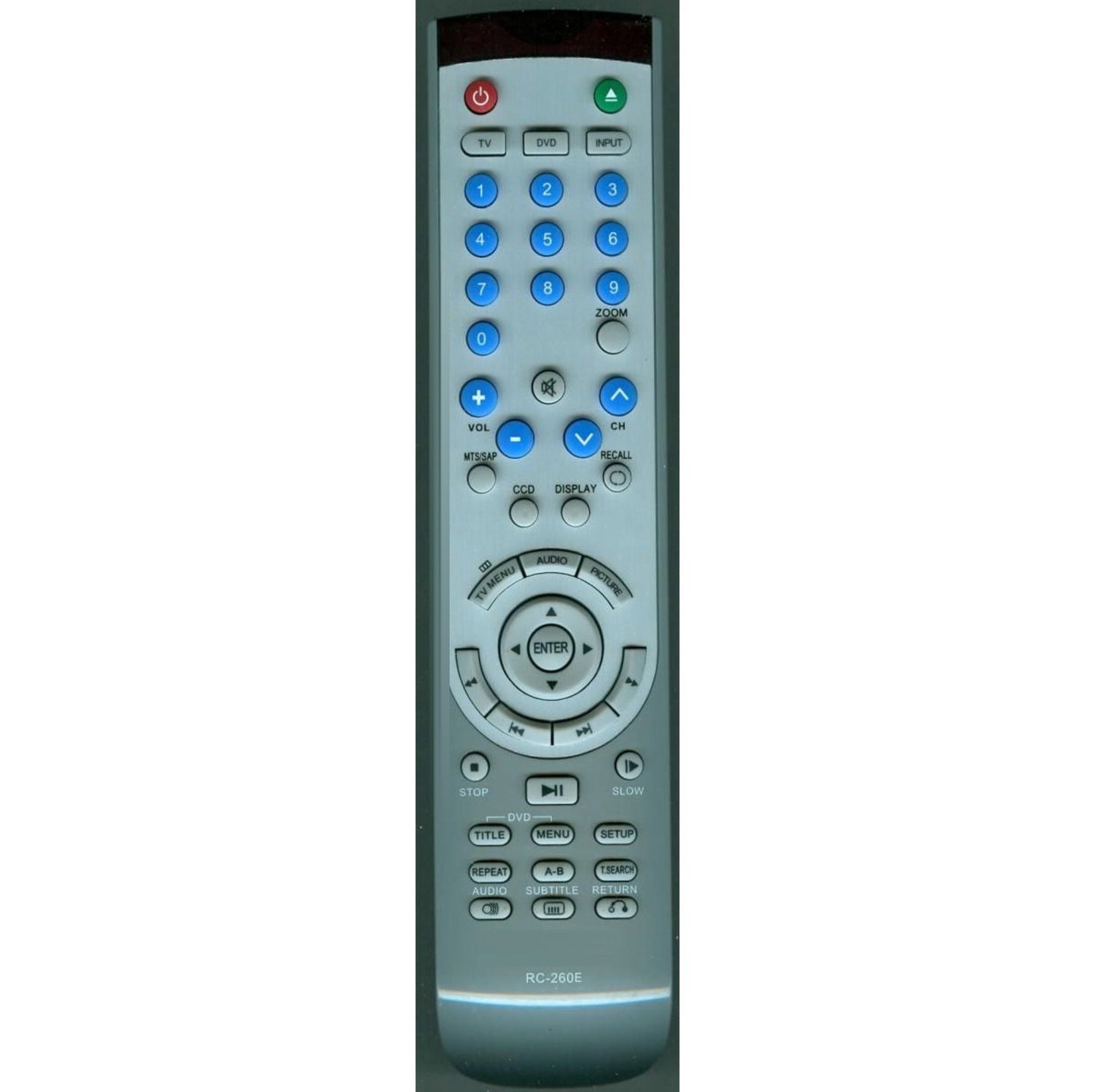 Insignia RC260E TV/DVD Combo Remote Control - ES06195E