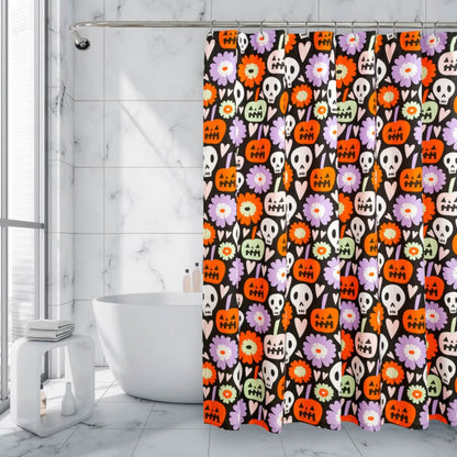 Royale Linens Double Brushed Microfber 1800 Thread Printed Shower Curtain