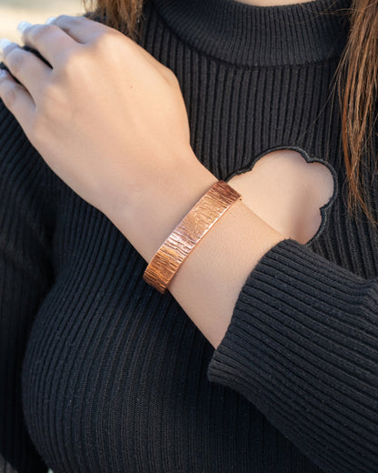 Pure Copper Cuff Bracelet – Timber