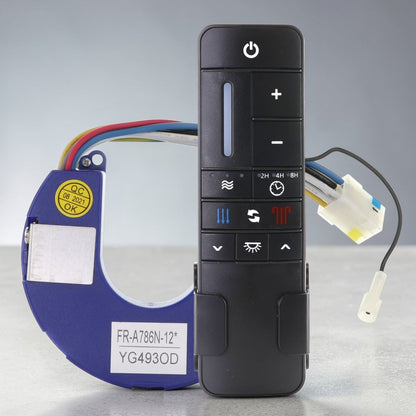 Anderic UC786N-12 / RH786NRW Receiver + RR7225T Remote Kit for Kensgrove 72” Ceiling Fan | 9-Speed DC Control | Replacement for Home Decorators YG493OD