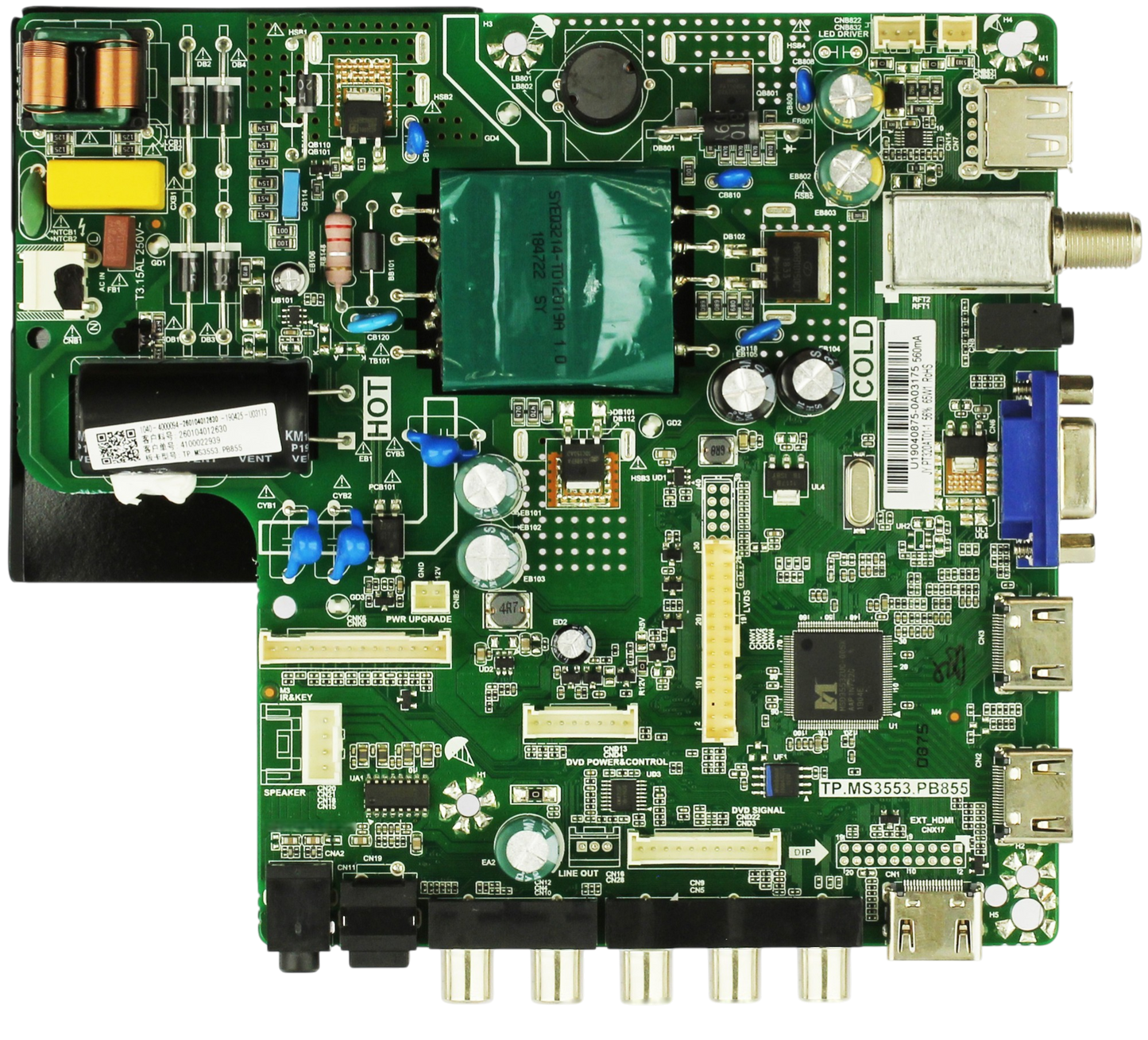Westinghouse W19051-HK Main/Power Supply Board for WD32HKB1001