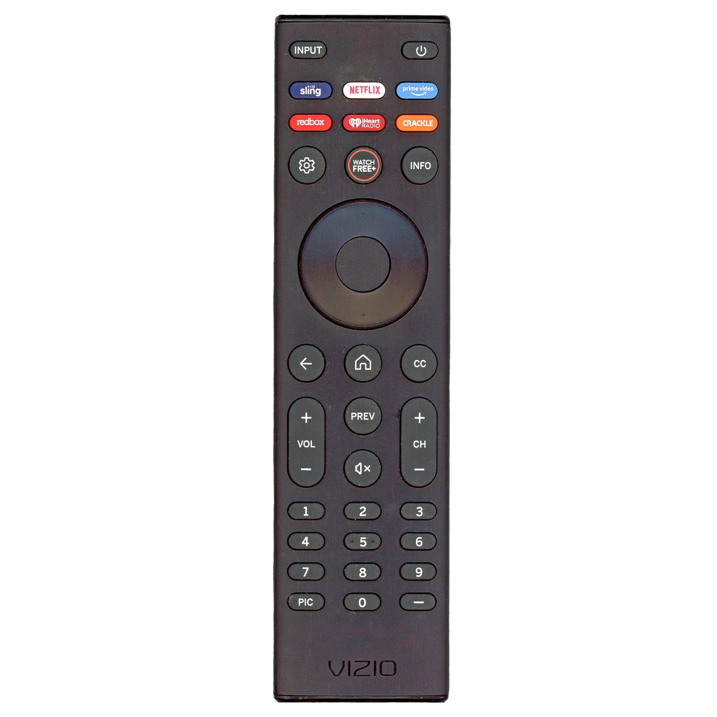 Vizio XRT140V6 SmartCast TV Remote Control | Sling | Netflix | Prime Video | Redbox | iHeartRadio | Crackle - XRT140V6