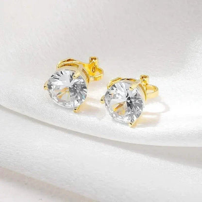 A Pair Of Unique And Stylish Zirconia Clip-on Earrings For Ladies