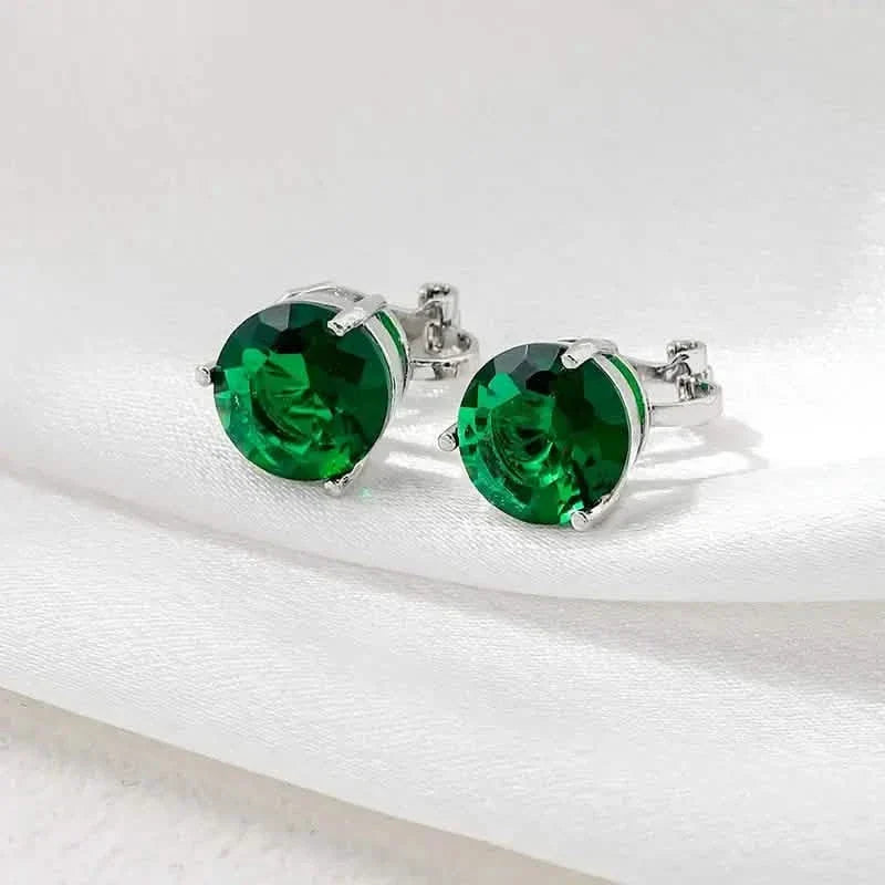 A Pair Of Unique And Stylish Zirconia Clip-on Earrings For Ladies