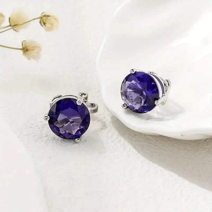 A Pair Of Unique And Stylish Zirconia Clip-on Earrings For Ladies