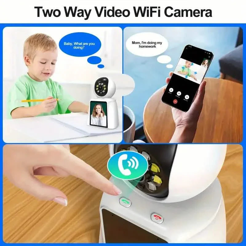 2-Pack: 2K Indoor Security Camera | 2-Way Audio & Video Call + Night Vision
