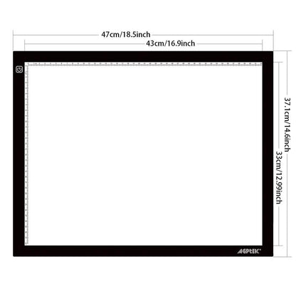 A3 Size LED Artcraft Tracing Light Pad