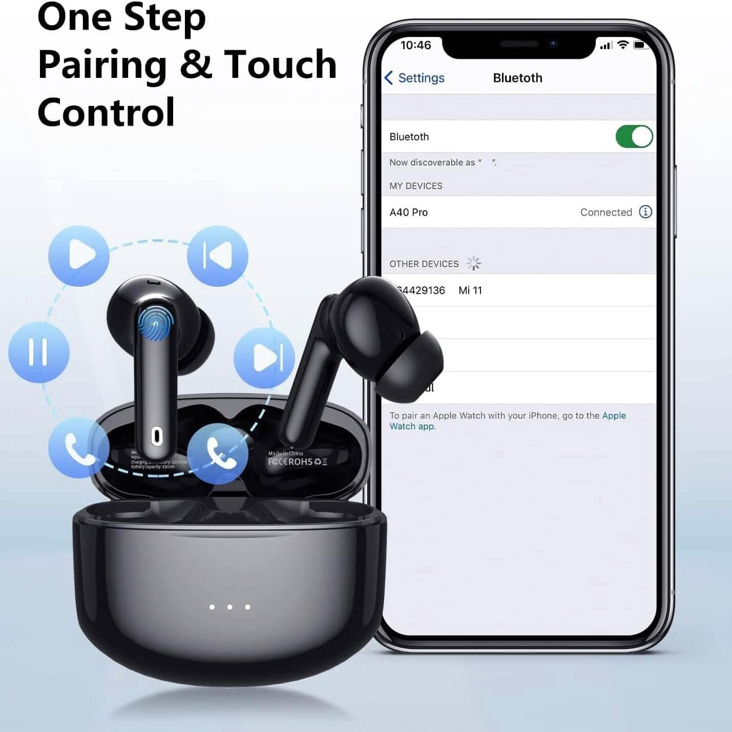 A40 Pro Wireless Earbuds (Refurbished)