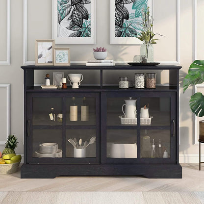 Accent Cabinet Wood Kitchen Buffet Sideboard