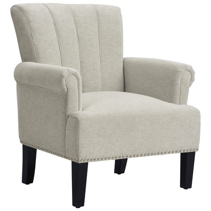 Accent Rivet Tufted Polyester Armchair