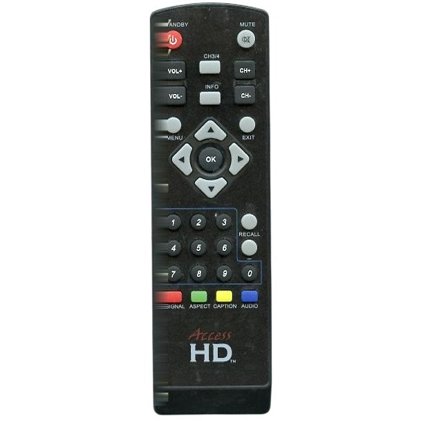 Access HD ACC001 Digital TV Tuner Converter Remote Control