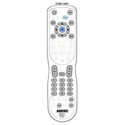Access HD ACC001 Digital TV Tuner Converter Remote Control