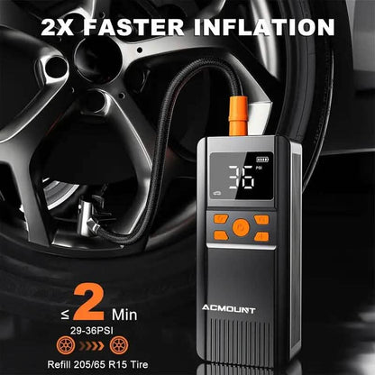 Acmount Tire Inflator Portable Air Compressor 150PSI