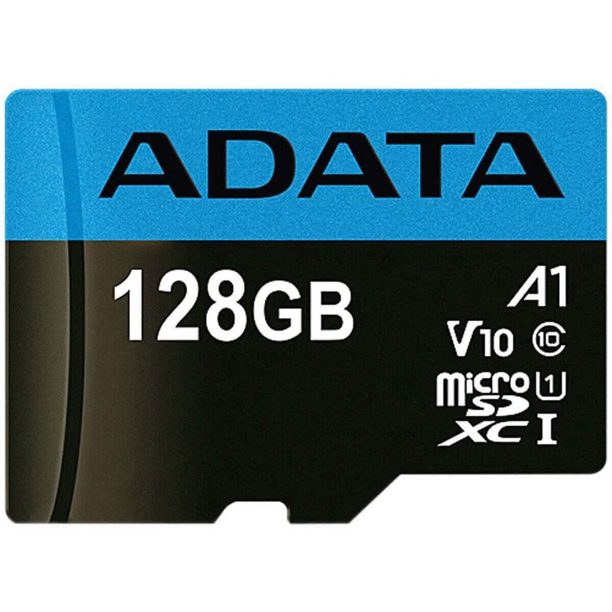 ADATA Memory Card 128GB Class 10 MicroSD with Adapter for Smartphones/Tablets (Refurbished)