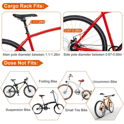 Adjustable Bike Cargo Rack