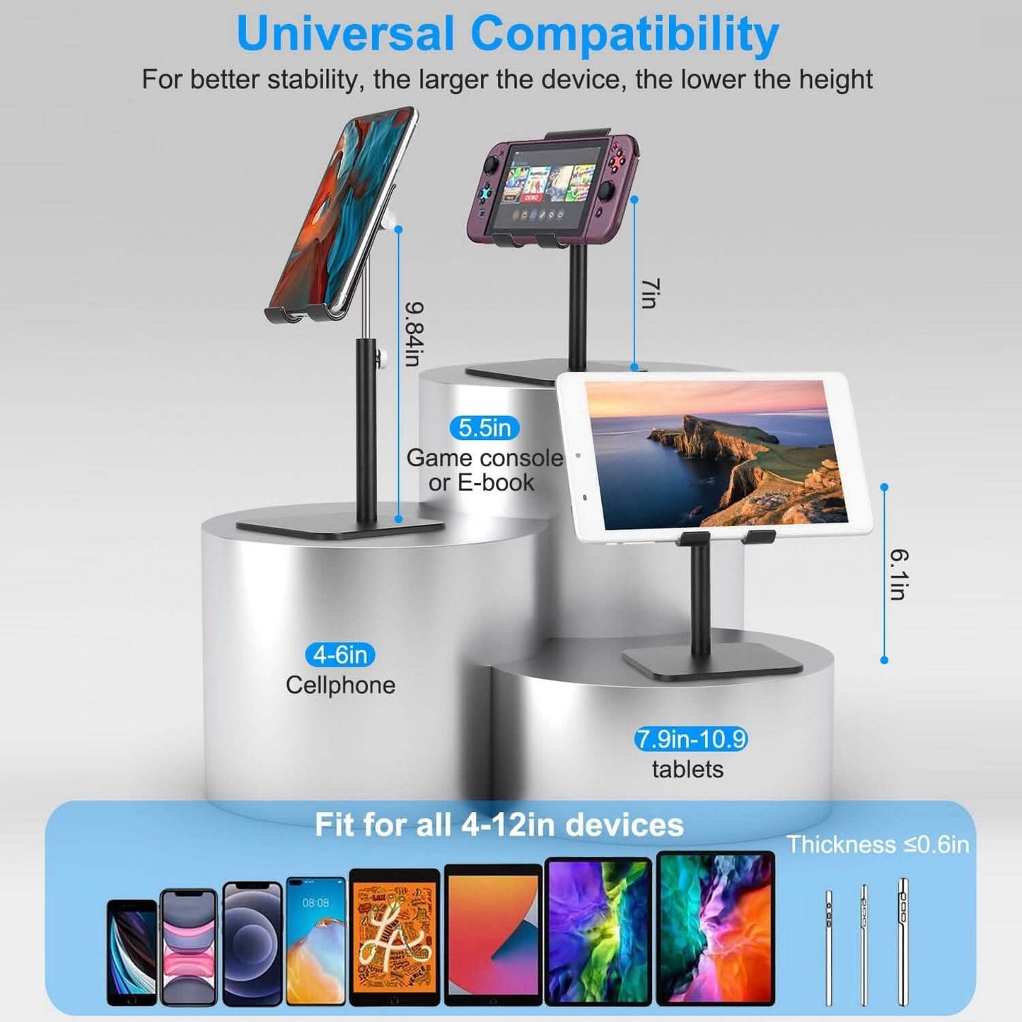 Adjustable Cellphone Tablet Stand