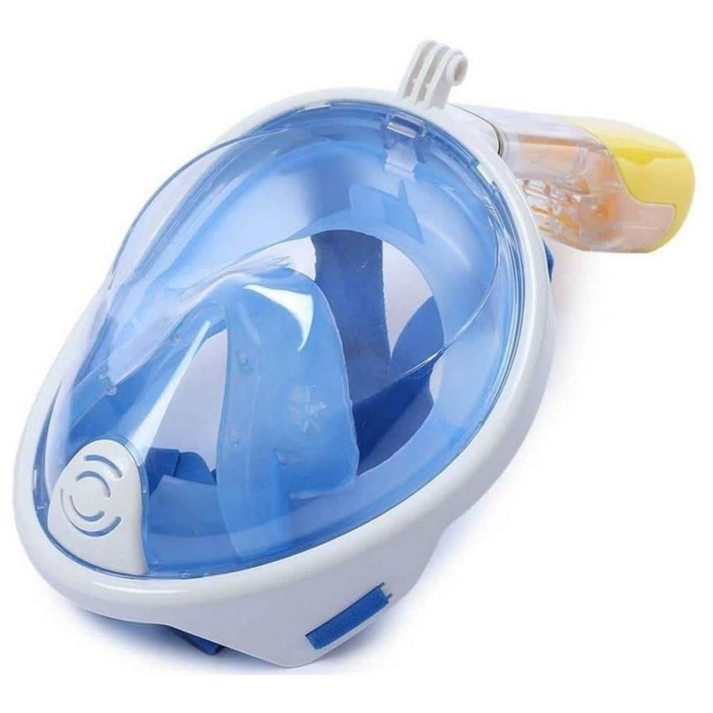 Adjustable Full-Face Snorkel with Attachment for Sports Camera