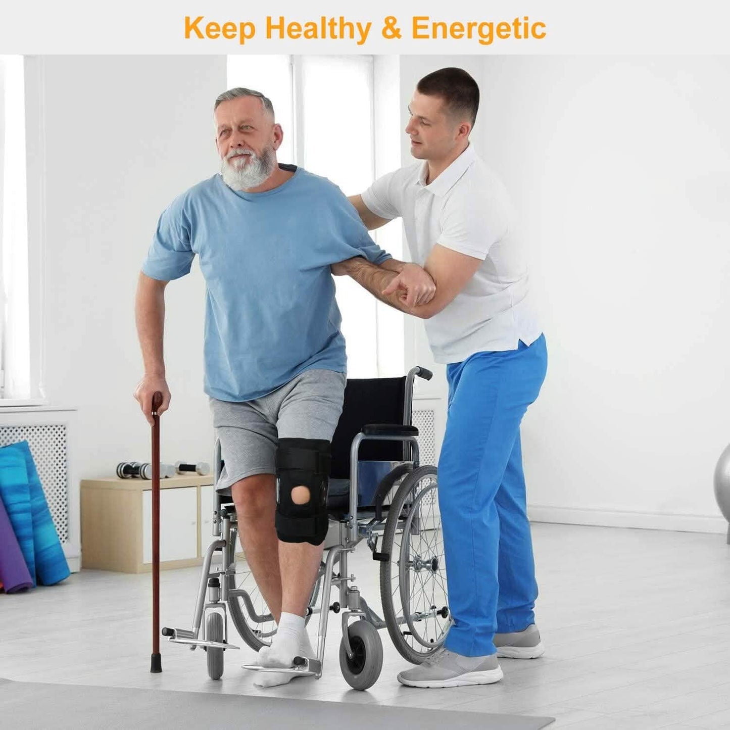 Adjustable Open Patella Compression Knee Brace
