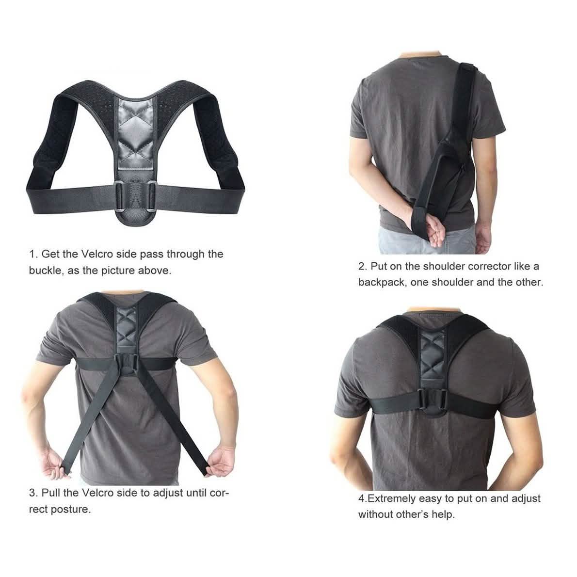 Adjustable Posture Clavicle Support Corrector Back Shoulders Brace