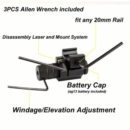 Adjustable Red Dot Beam Laser Sight Gun for Hunting