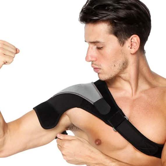 Adlikes Shoulder Support Adjustable Shoulder Wrap Belt Band Gym Sport Brace