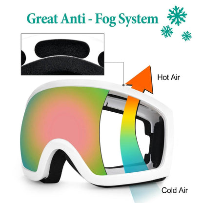 Adult Winter Ski Goggles Double Lens Eyewear Sunglasses