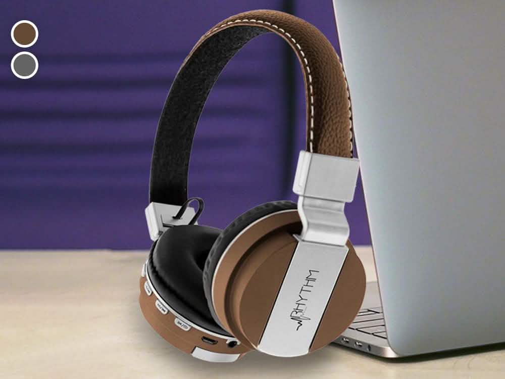 Aduro Pop Soul Leather Wireless Headphones