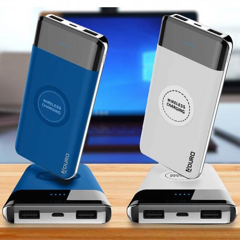 Aduro PowerUp Wireless Charging 10,000mAh Dual-USB Backup Battery