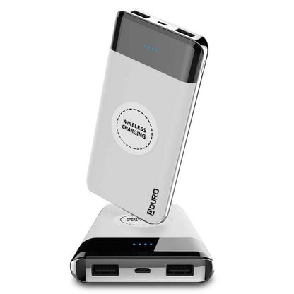 Aduro PowerUp Wireless Charging 10,000mAh Dual-USB Backup Battery