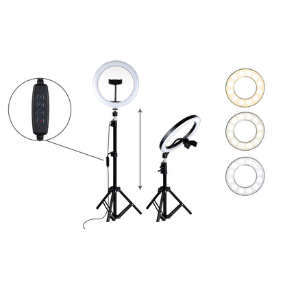 Aduro U-Stream Home Streaming Studio with 10" Ring Light and Tripod