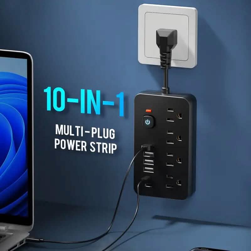 Advanced 10-in-1 Multi-Plug Power Strip